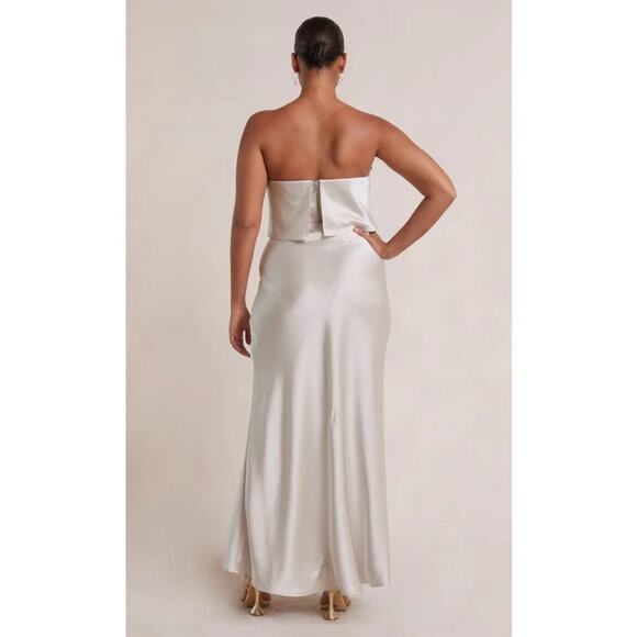 Bec And Bridge The Dreamer Strapless Top and Skirt Two Piece Set Size 4 White - Picture 3 of 11